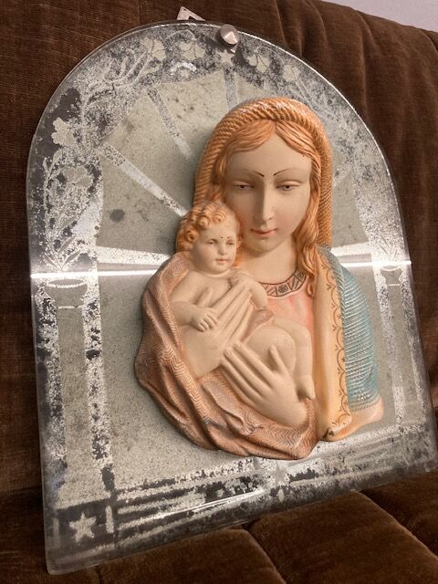 5300995 Madonna ceramica anni 40 Toscana